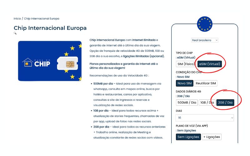 Como comprar um chip no site da casa do chip