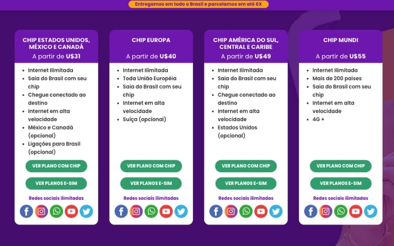 Site da America Chip 