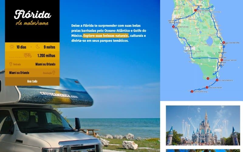 Roteiro de Motorhome pela Florida