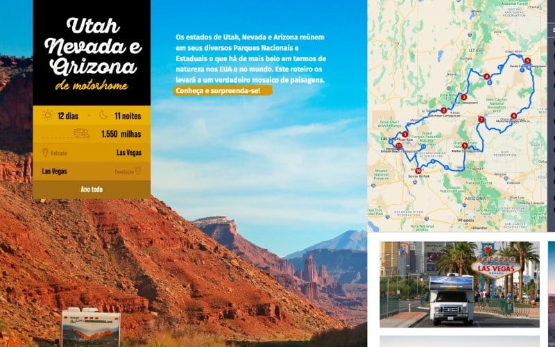 Roteiro de motorhome pelo parque Yellowstone