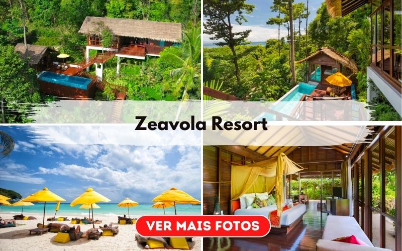 Preço do hotel luxuoso em Phi Phi na Tailândia