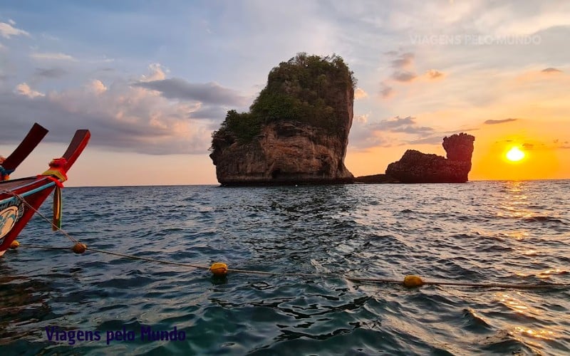Preço do passeio para o pôr do sol em Phi Phi na Tailândia