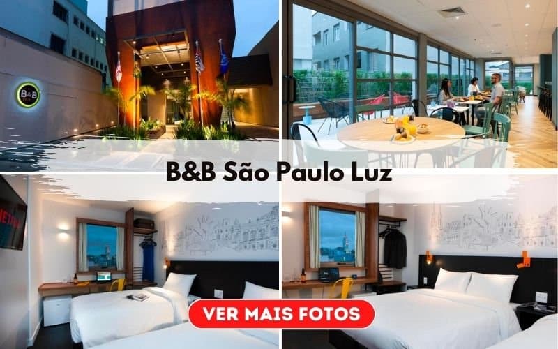 B&B hotel perto da estação luz do metrô