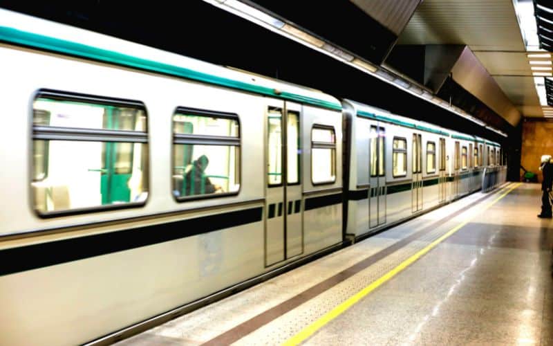 Vagões do metrô de São Paulo