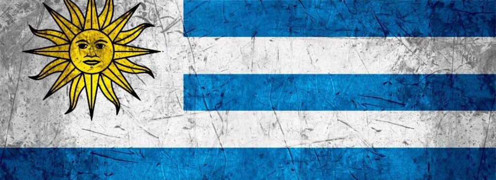 Bandeira do Uruguai. Melhor seguro viagem para Uruguai.