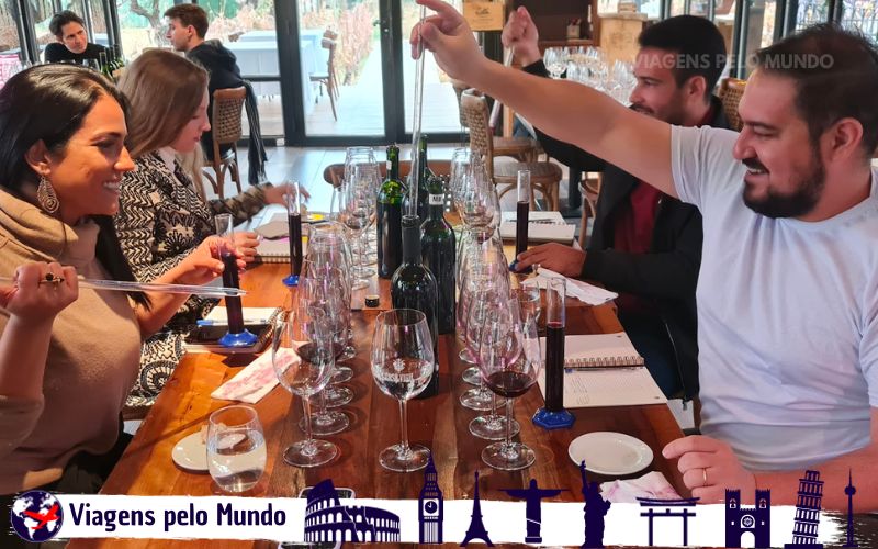 Montando nosso blend com os vinhos que experimentamos