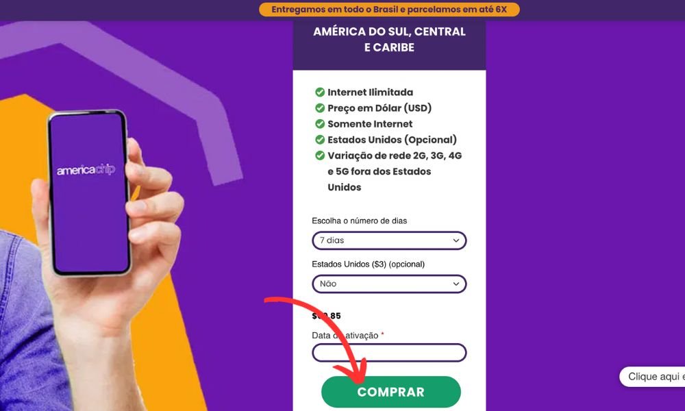 Descrição do chip para o Uruguai