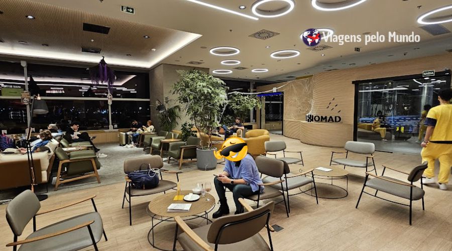 Sala VIP da Nomad no Aeroporto de Guarulhos