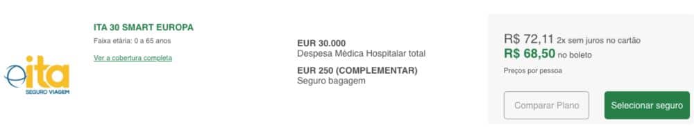 O plano mais barato para Espanha