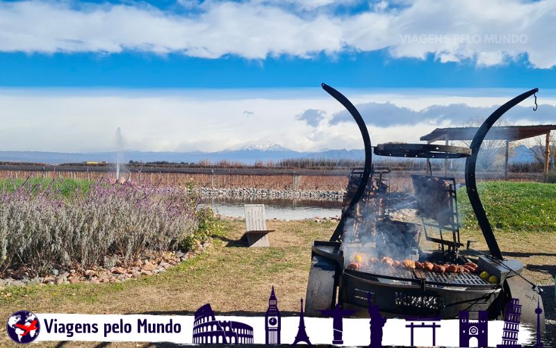 Churrasco argentino na Bodega Sottano