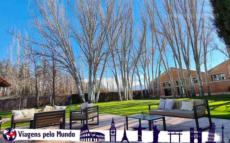 Espaço para degustar os vinhos da Terrazas de los Andes