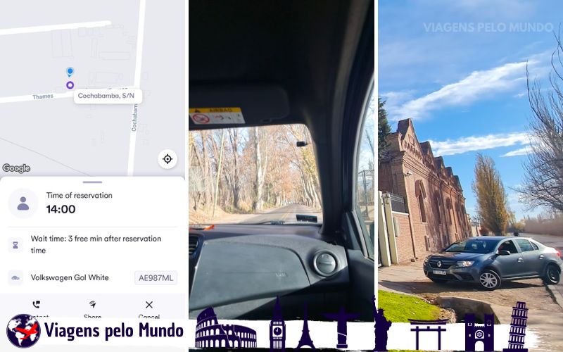 Se locomovendo para as bodegas com o Cabify