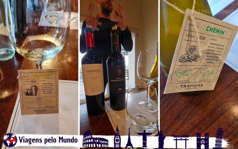 Vinhos que experimentamos na Bodega Trapiche