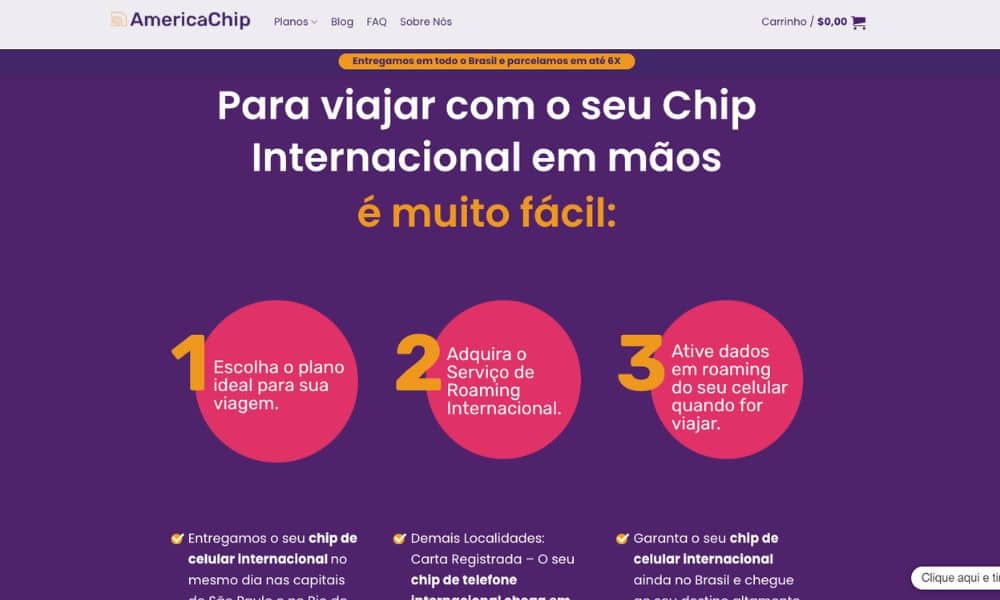 Melhor empresa para comprar o chip de celular para Portugal é a America Chip