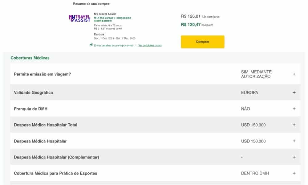 Melhor cobertura de Seguro viagem para Suíça