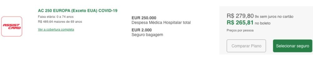 Seguro viagem para Suíça mais completo