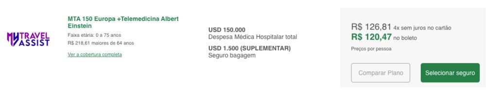Melhor seguro viagem para Suíça