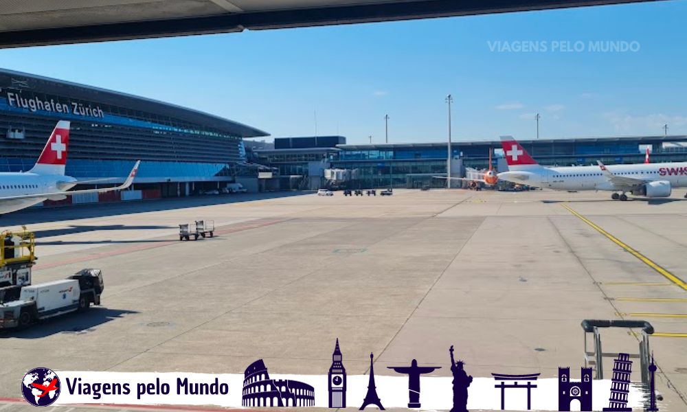 Aeroporto de Zurique, na Imigração do país
