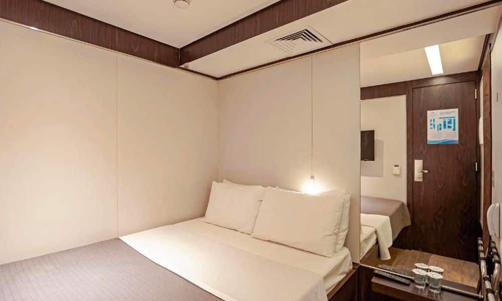 Quarto do Fast Sleep no Aeroporto de Guarulhos