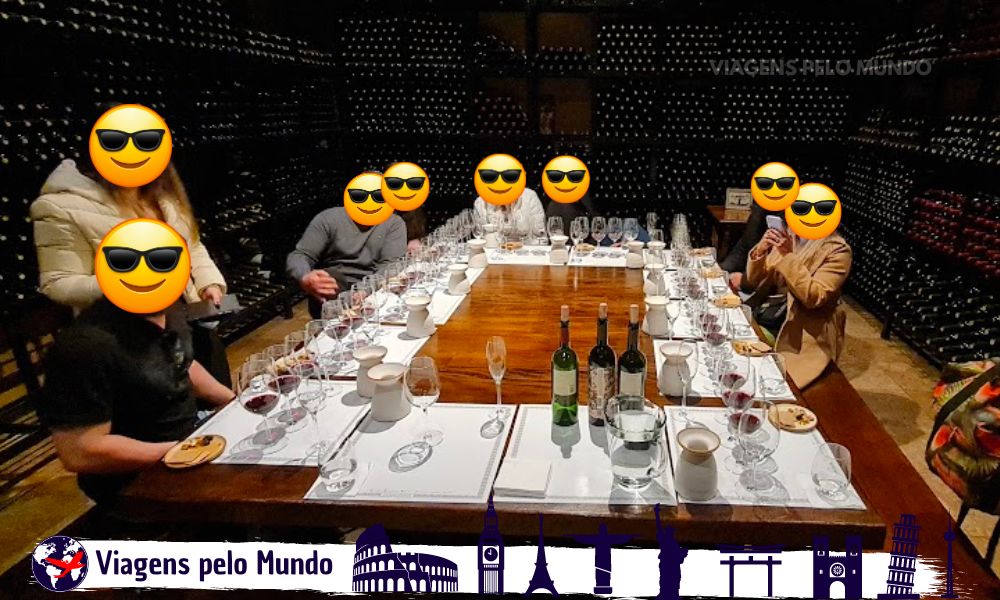 Sala de degustação na visita na Bodega Catena Zapata