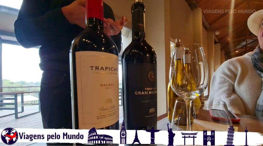 Degustação dos vinhos tintos da Bodega Trapiche