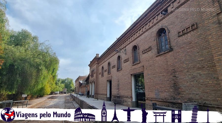 Prédio histórico da Bodega Trapiche na Argentina