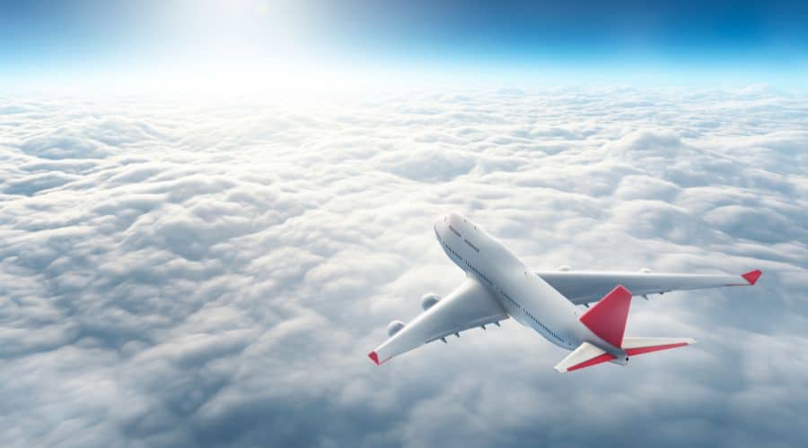 Avião em altitude de cruzeiro