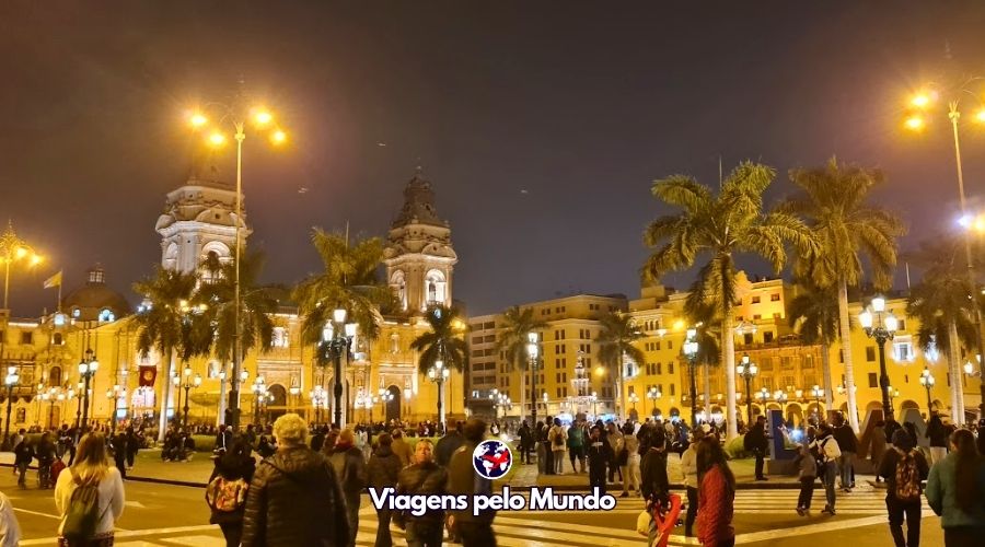 Centro Histórico de Lima à noite