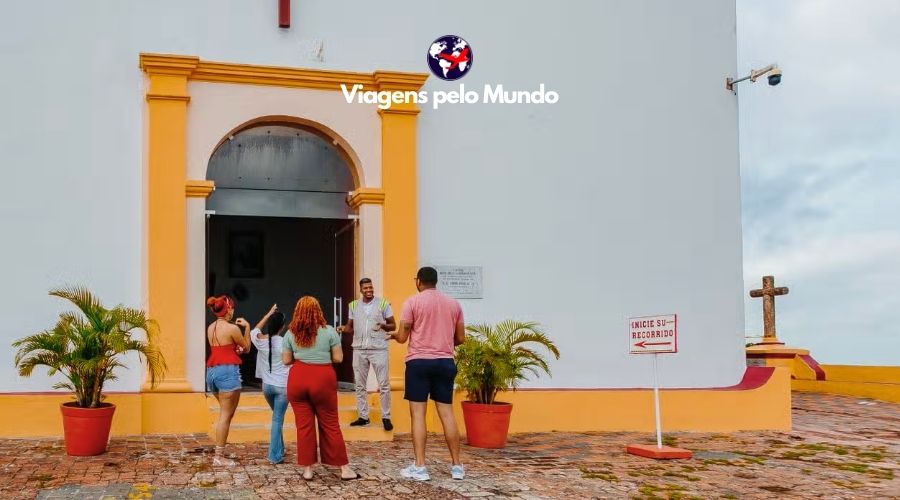 Entrada do Convento la Popa em Cartagena