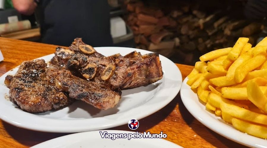 Asado de Tira no Uruguai.