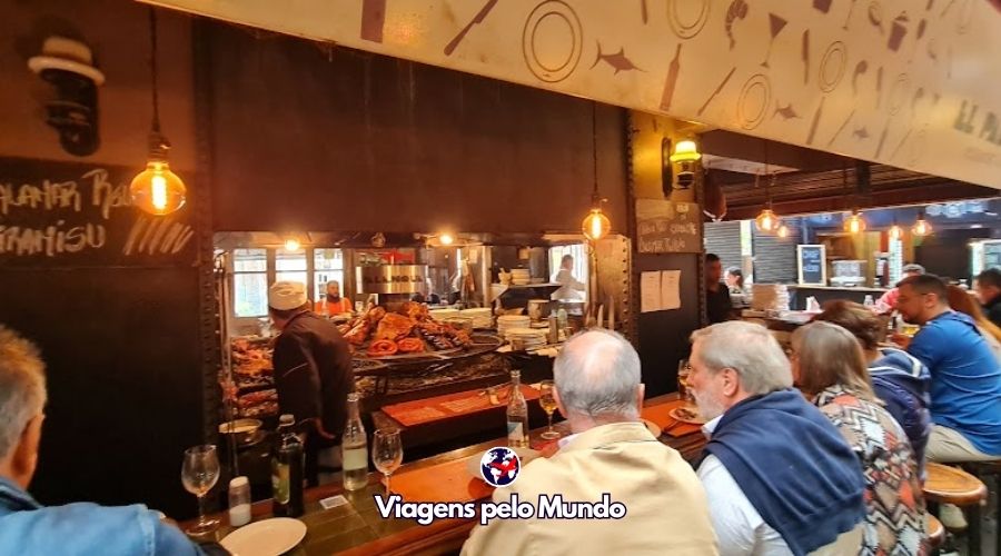 El Palenque, restaurante do Mercado del Puerto.