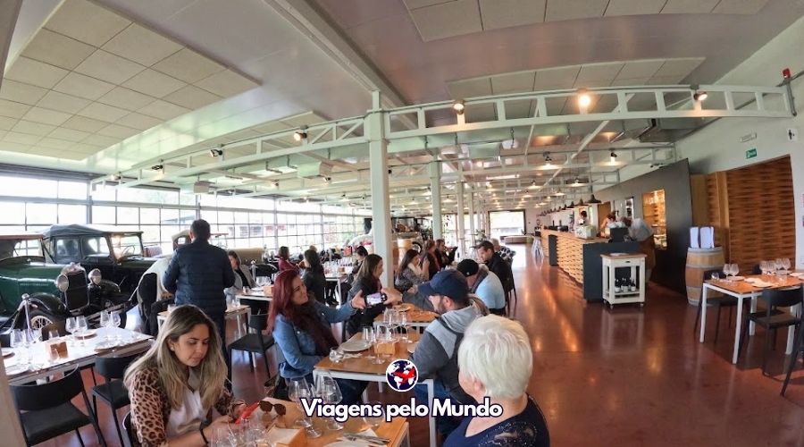 Espaço dentro da Garagem onde acontece as degustações