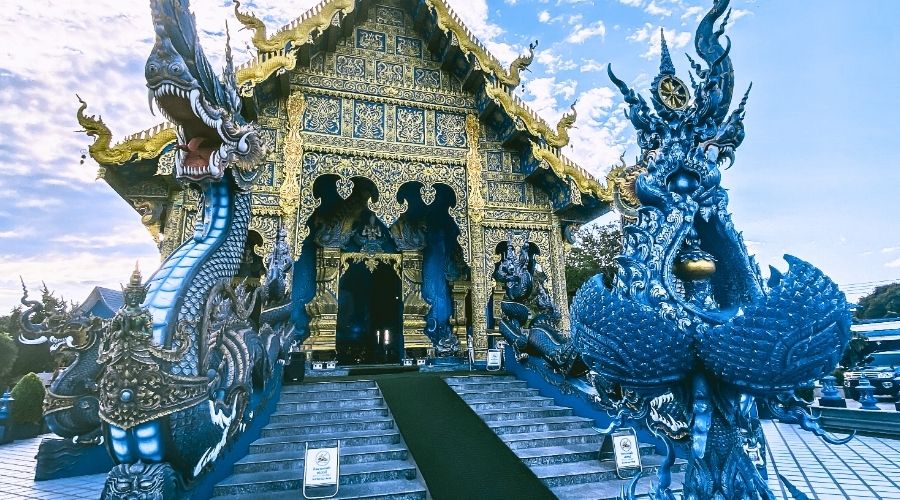Templo Azul em Chiang Rai na Tailândia