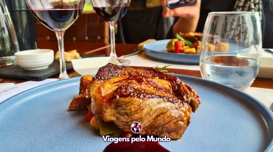 Corte de carne harmonizando com vinho Tannat